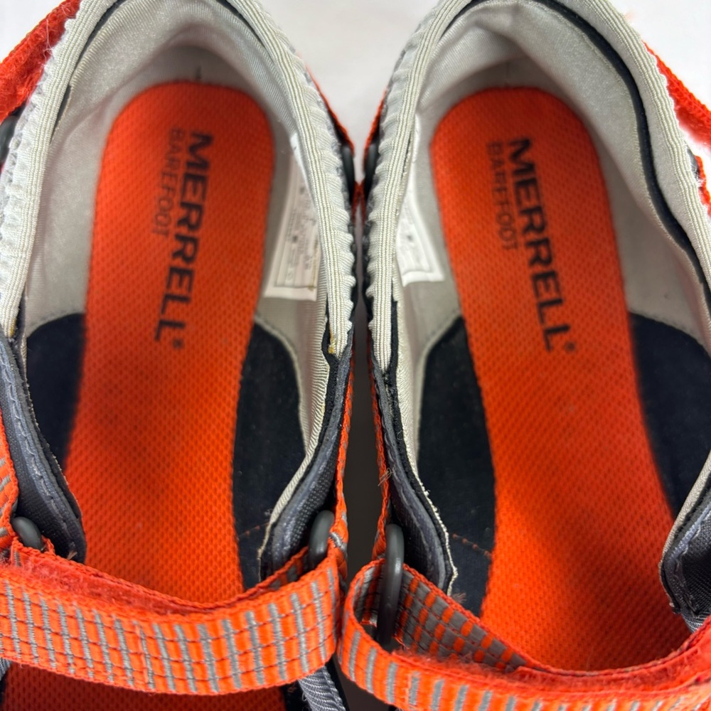 Merrell River Glove Shoes Mary Jane Flats Water Resistant Gray Orange Size 5 - Picture 7 of 14